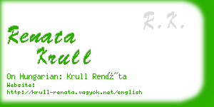 renata krull business card